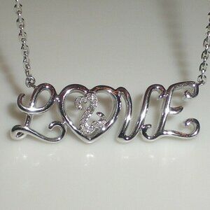 Jane Seymour Open Hearts LOVE Necklace